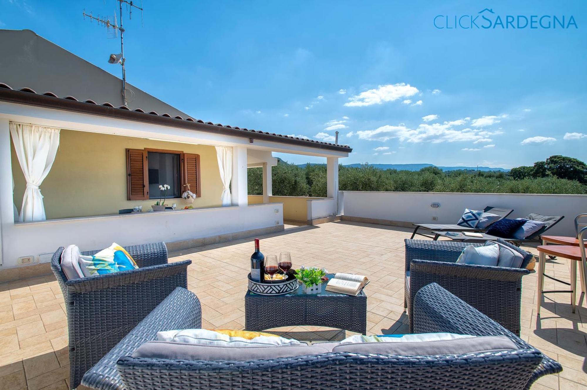 Casa Sant'Anna In Villa Brionis Con Grande Veranda Vista Mare Alghero Exterior photo