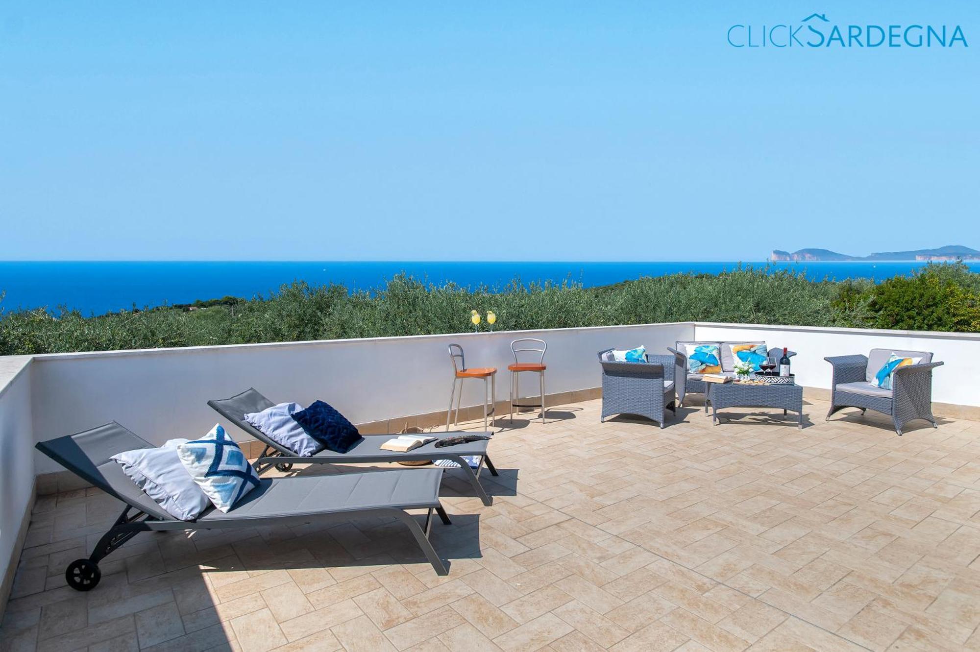 Casa Sant'Anna In Villa Brionis Con Grande Veranda Vista Mare Alghero Exterior photo