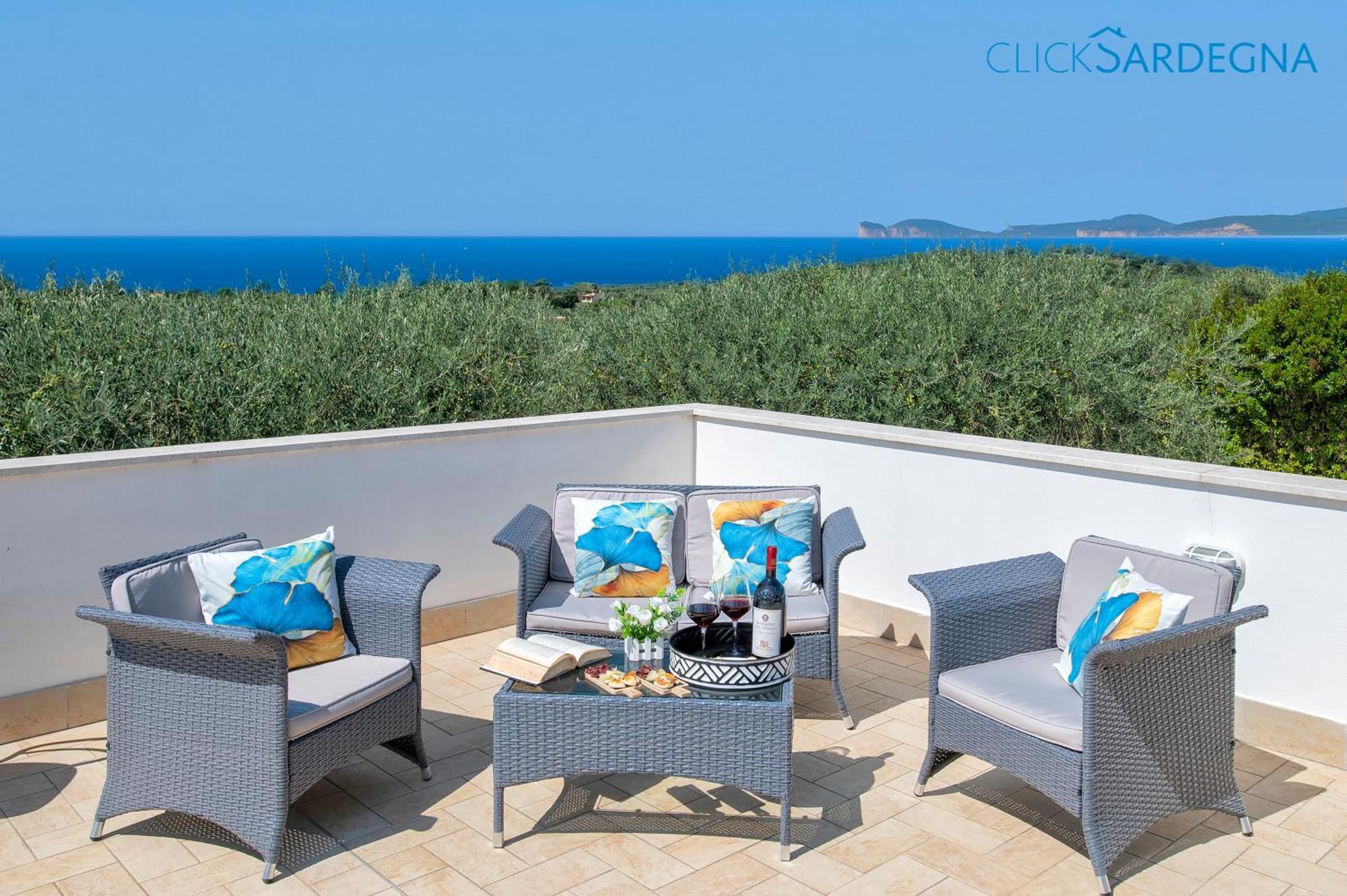 Casa Sant'Anna In Villa Brionis Con Grande Veranda Vista Mare Alghero Exterior photo